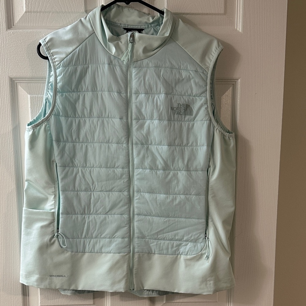 The North Face Mint Green Quilted Vest